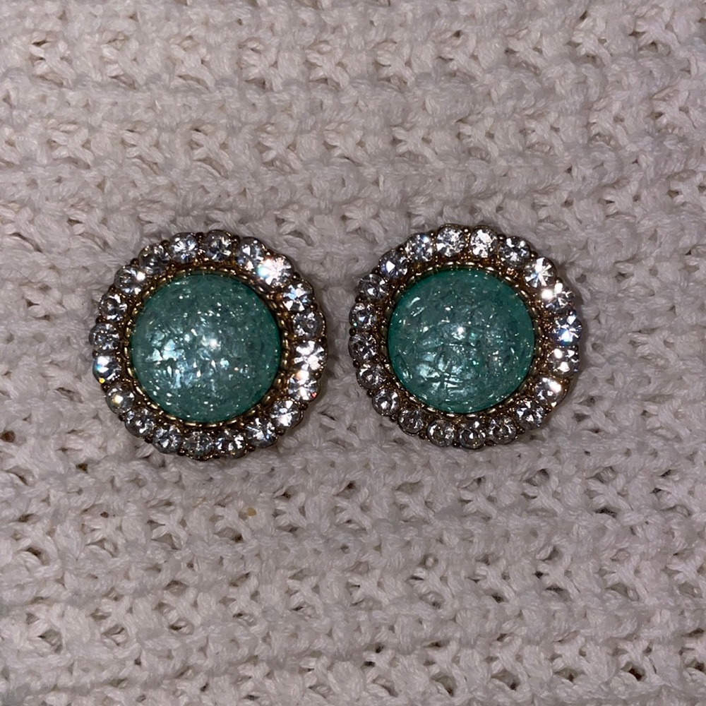 Turquoise Jewelry Earrings with All Stones in place.